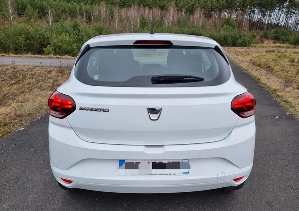 Dacia Sandero cena 45900 przebieg: 6115, rok produkcji 2022 z Bolesławiec małe 56
